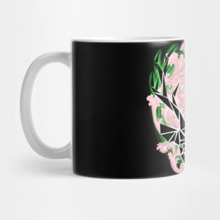 Geometric deer on fire Mug